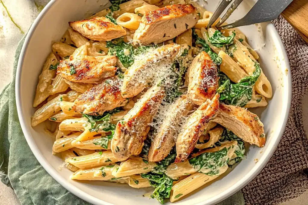 Parmesan Garlic Chicken Pasta