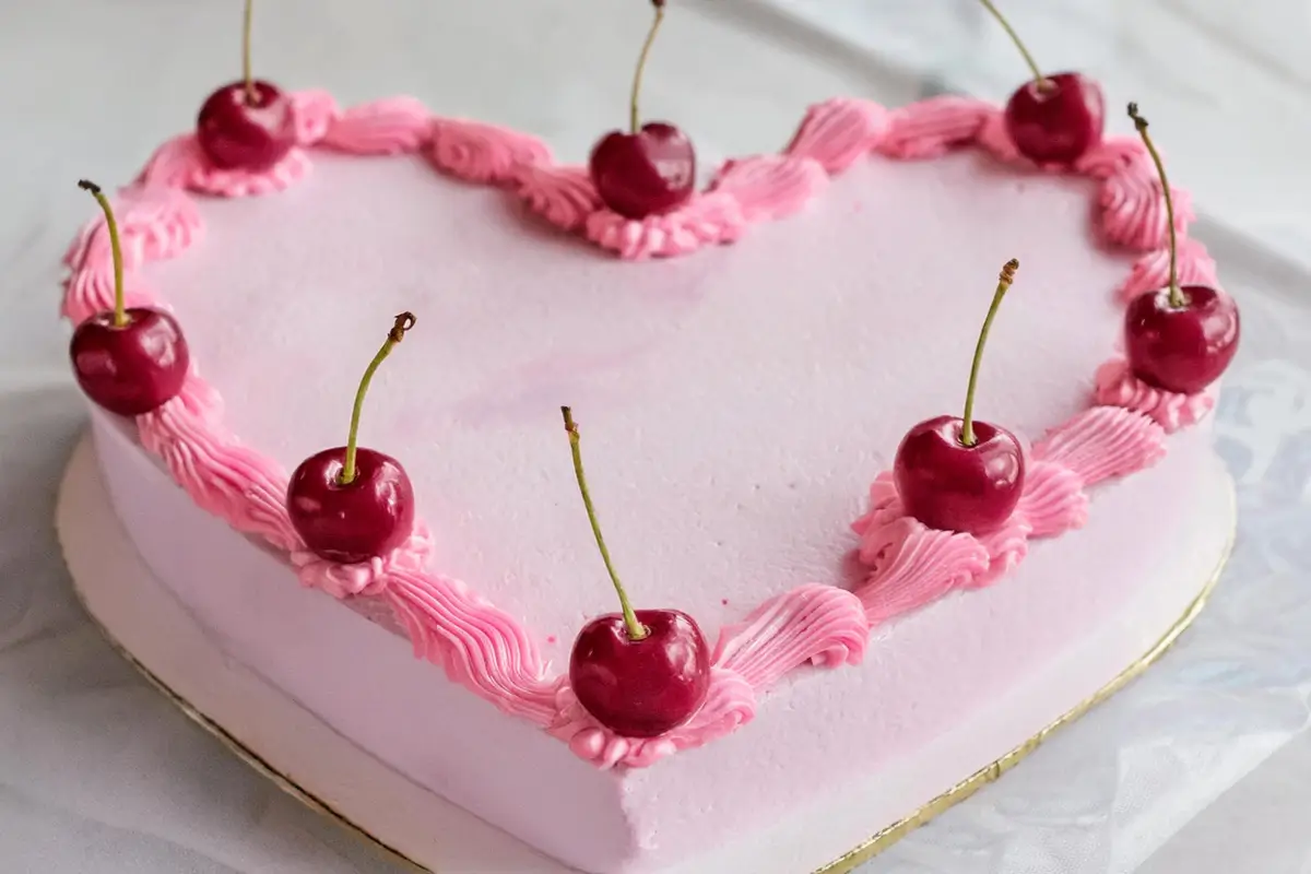 Vintage Heart Cake