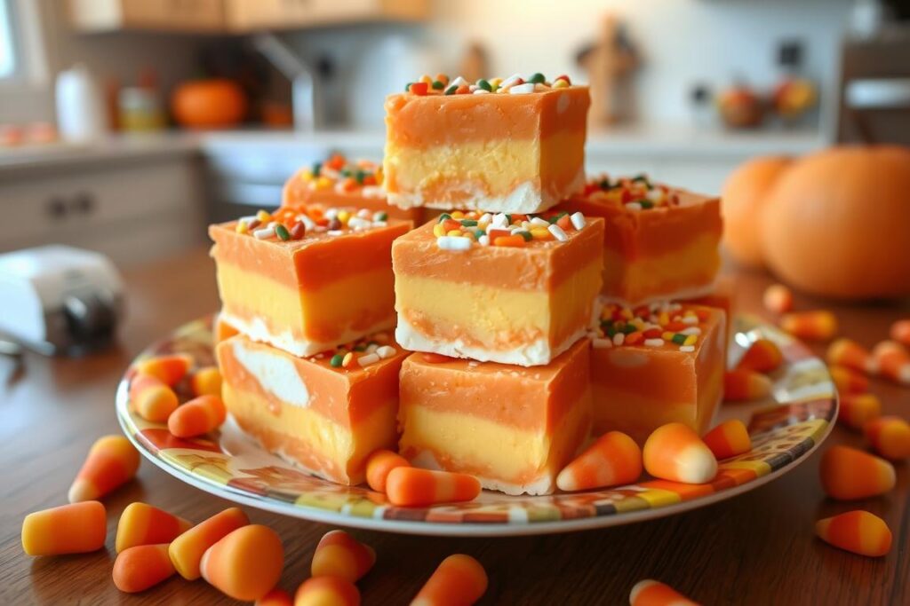 candy corn fudge bars recipe