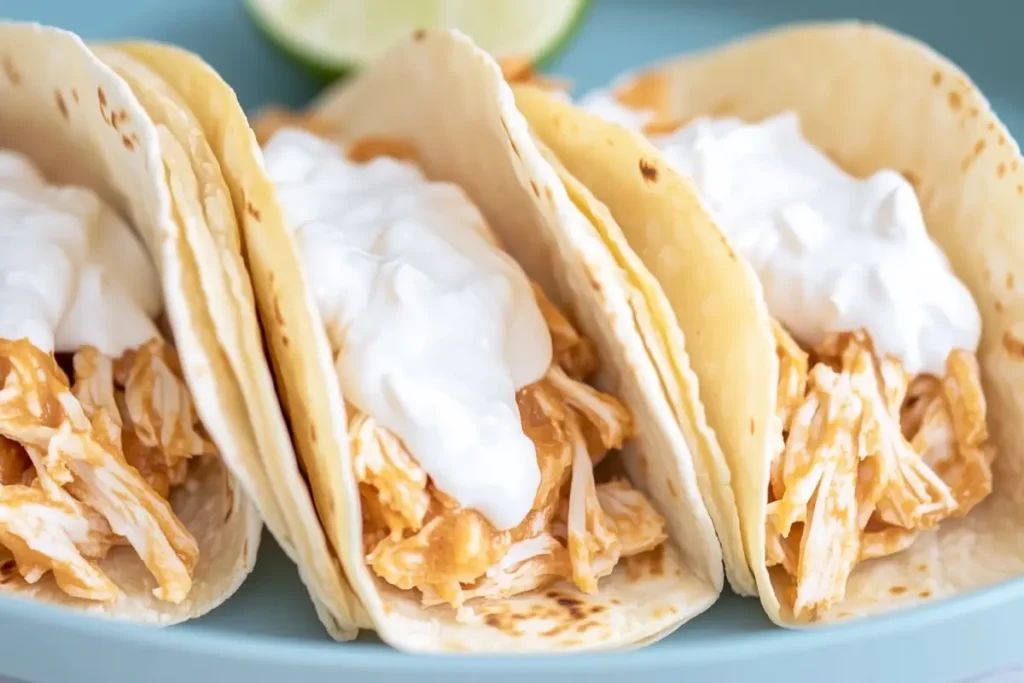 creamy school chicken taco lunch​