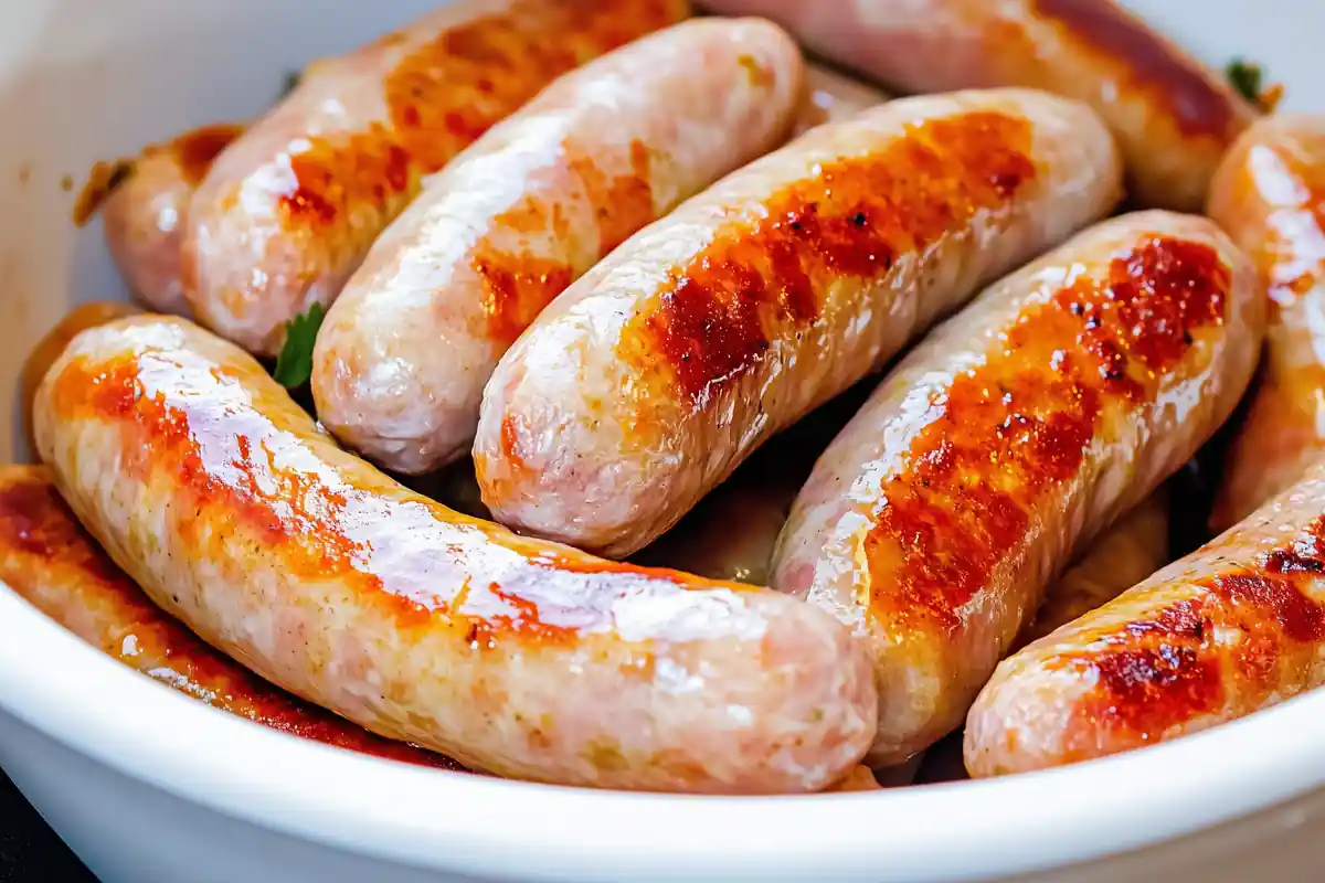 Oven-baked Italian sausage