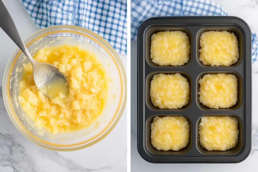 Pineapple Cloud Cake preparation