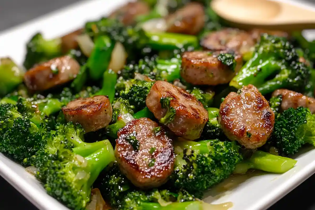 sausage broccoli stir-fry​