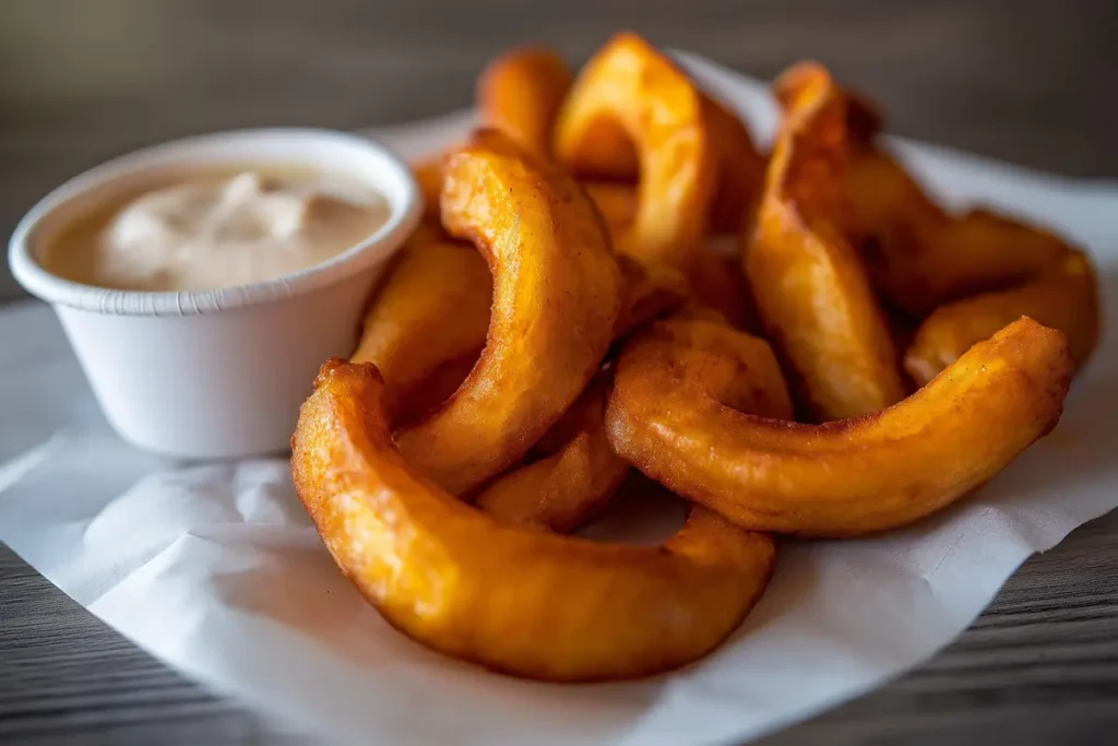 sidewinder fries with sauce