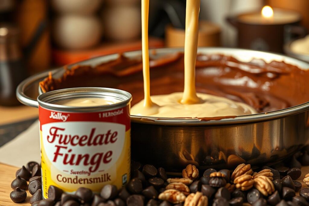 Can I use sweetened condensed milk instead of evaporated milk in fudge